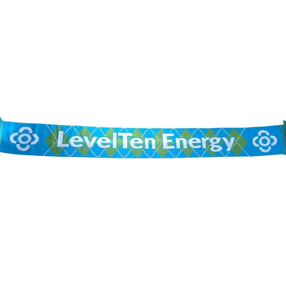 Seattle Sounders Soccer Washington Ruffneck Level Ten Energy‎ Scarf Blue Green